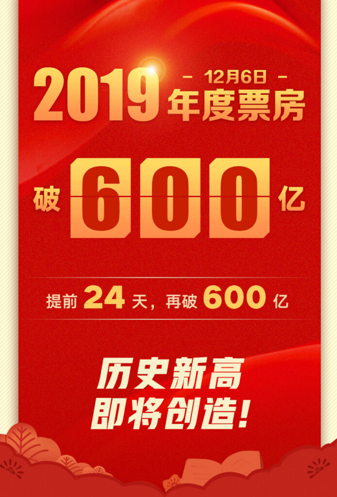 国产电影表现亮眼 2019国内票房突破600亿
